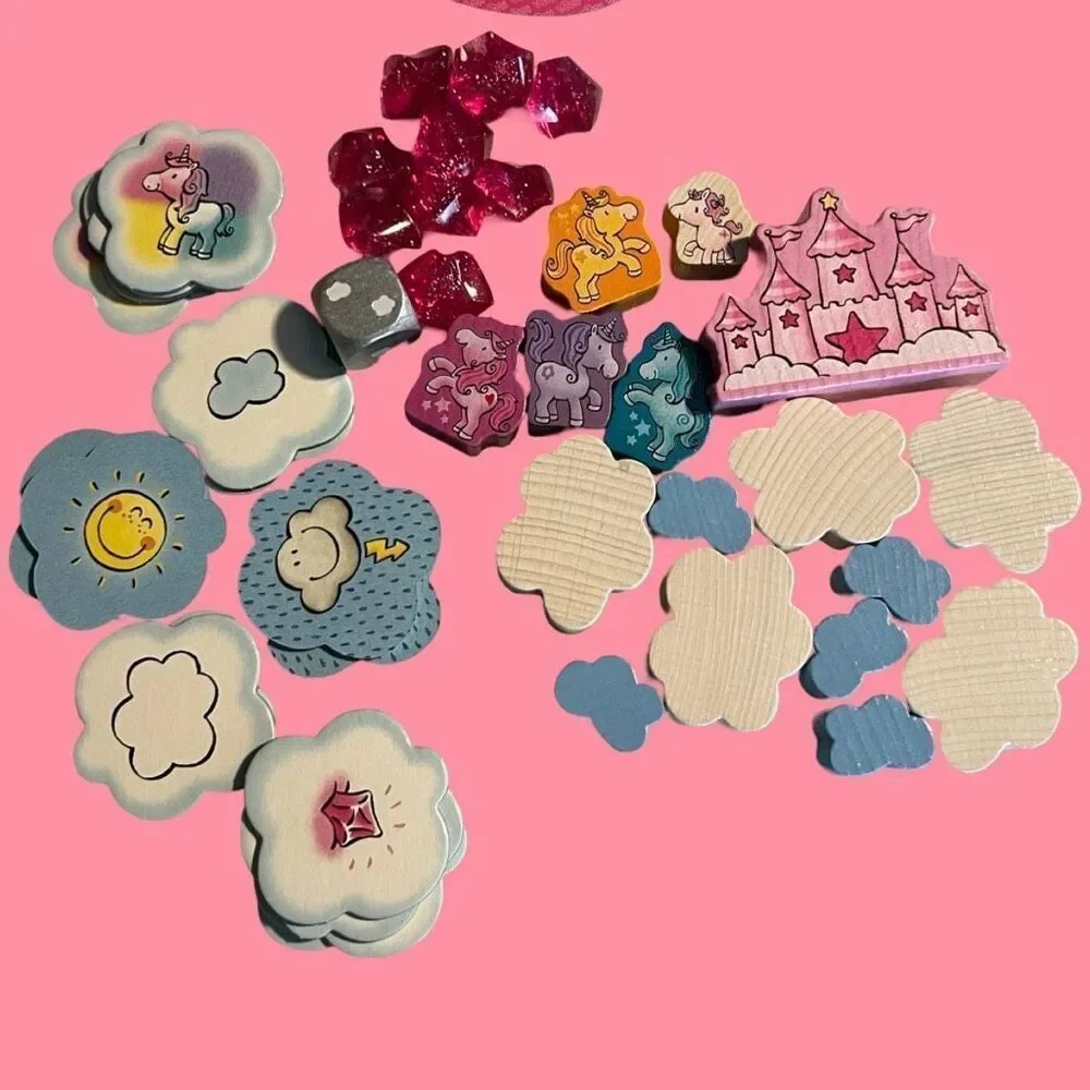 Haba Unicorn Glitterluck Cloud Stacking Game COMPLETE
